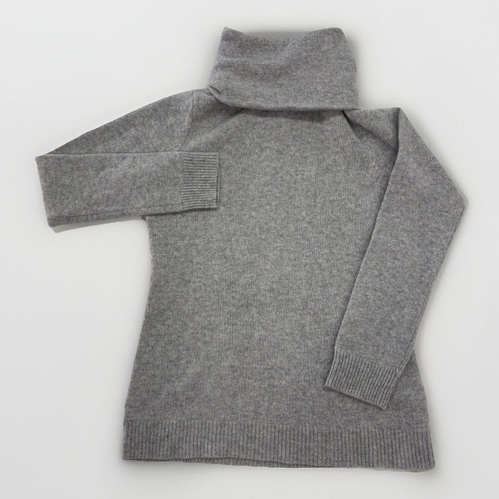 Polo Ralph Lauren Cashmere Sweater Womens Size Medium Gray Washable Turtleneck